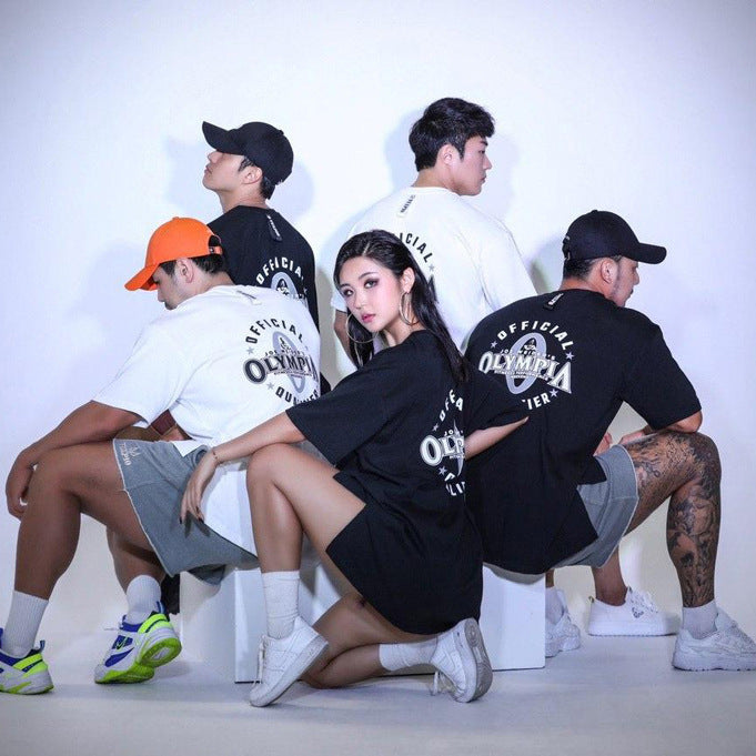 Men's Short Sleeve Cotton T-Shirt Summer Crew Neck Top