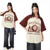 Fashion American College Loose Women's Top
