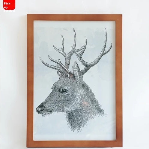 Rectangular Solid Wood Photo Frame Photo Wall Wall Hanging Table Wooden Picture Frame