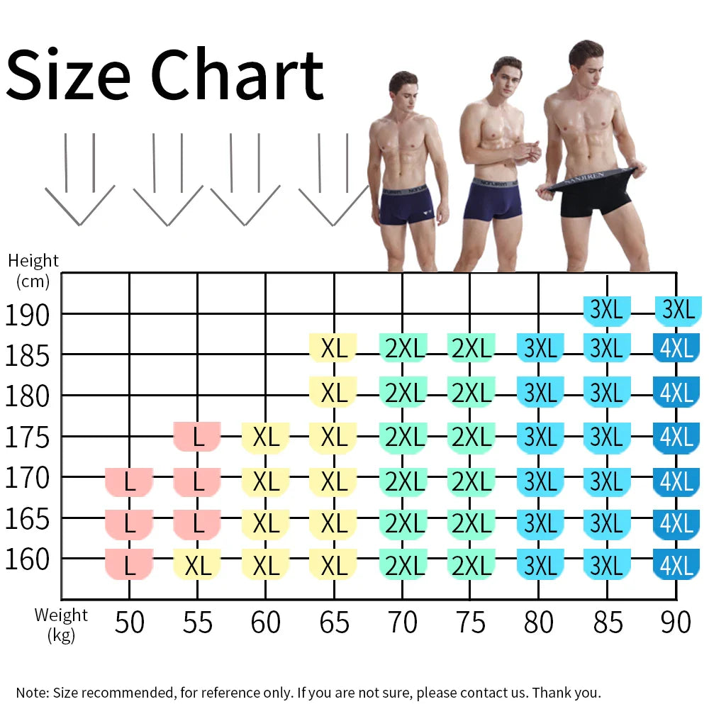 Boxer Shorts Cotton Print Underwear Men Boxershorts Cotton Men's Panties Male Underpants Mid Waist Breathable Boxershorts Long