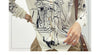 Autumn New Women's Worsted Thin Wool Knitted Cardigan Niche Design Sense Round Neck Graffiti Wild Sweater Slim Fashion Jacket