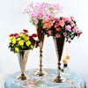 PEANDIM Luxury Silver Flower Vase Home Vase Desktop Craft Flower Arrangement Decoration Wedding Party Christmas Flower Rack