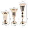 PEANDIM Luxury Silver Flower Vase Home Vase Desktop Craft Flower Arrangement Decoration Wedding Party Christmas Flower Rack