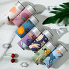3XL Large Size Summer Ice Silk Breathable Fashion Yong Man Fruit Print Boxers Thin Middle Waist Elasticity Cartoon Underwear