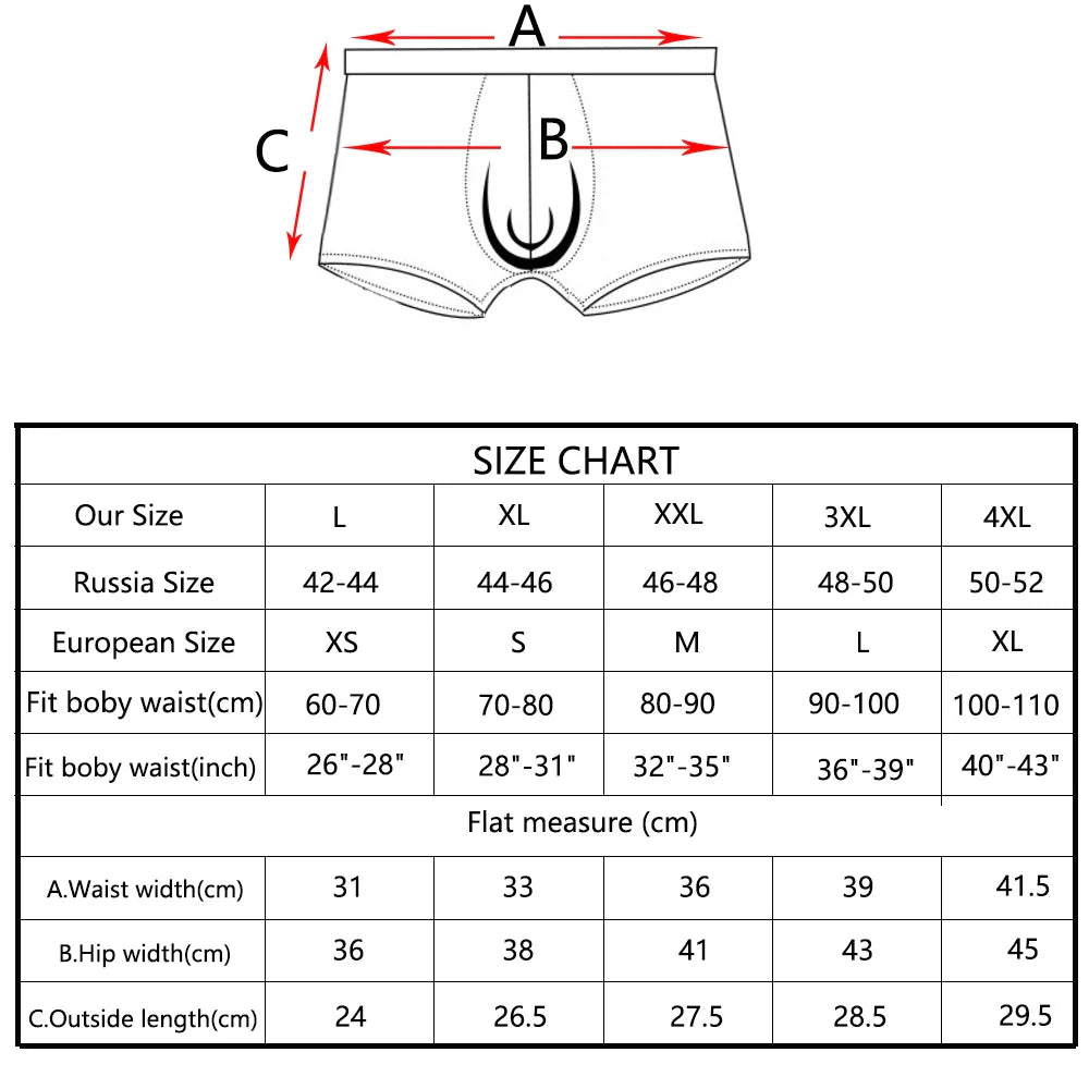 Boxer Shorts Cotton Print Underwear Men Boxershorts Cotton Men's Panties Male Underpants Mid Waist Breathable Boxershorts Long