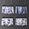 Boxer Shorts Cotton Print Underwear Men Boxershorts Cotton Men's Panties Male Underpants Mid Waist Breathable Boxershorts Long