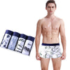 Boxer Shorts Cotton Print Underwear Men Boxershorts Cotton Men's Panties Male Underpants Mid Waist Breathable Boxershorts Long