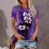 Women's Floral 3D Printed T-shirt Printed Top