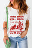 Women's Retro Denim Country Concert Western Competitive T-shirt