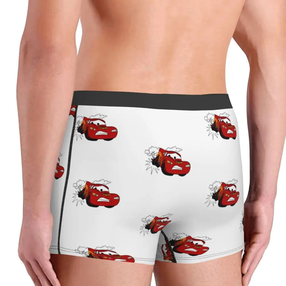 Custom Lighting McQueen Boxers Shorts Men's Cartoon Briefs Underwear Novelty Underpants