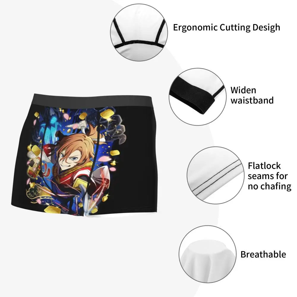 Bungou Stray Dogs Chuuya Nakahara Man's Underwear, Highly Breathable printing High Quality Gift Idea