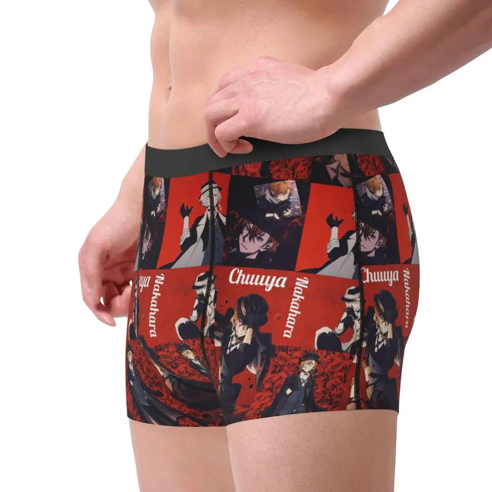 Bungou Stray Dogs Chuuya Nakahara Man's Underwear, Highly Breathable printing High Quality Gift Idea