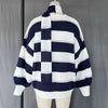 Fantoye Knit Striped Two Piece Sets Cardigan Women Sweater With Scarf Long Sleeve Button Sweater Winter Loose Casual Streetwear