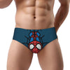 Custom Superhero Briefs Underwear Men's Comfortable Stretch Spider Man Head Panties