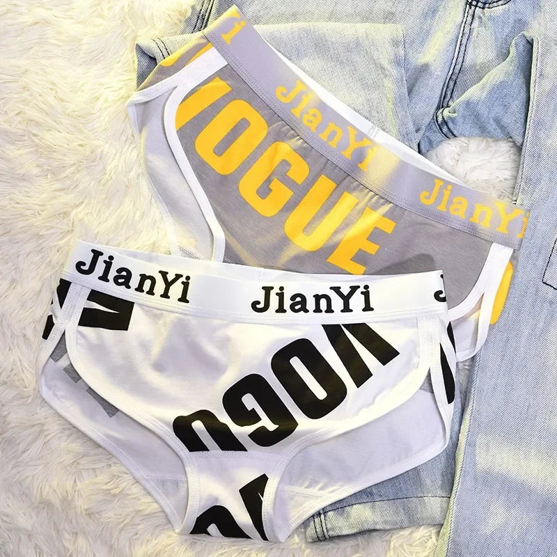 Cottonl Breathable Print Unisex Underwear Les Handsome T SportsFor Girs Brief Pantie