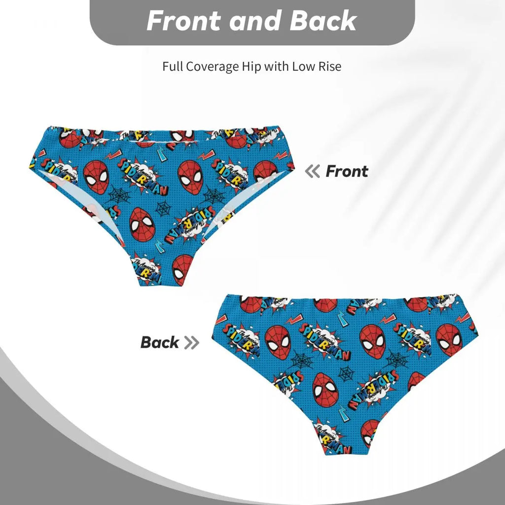 Custom Superhero Briefs Underwear Men's Comfortable Stretch Spider Man Head Panties