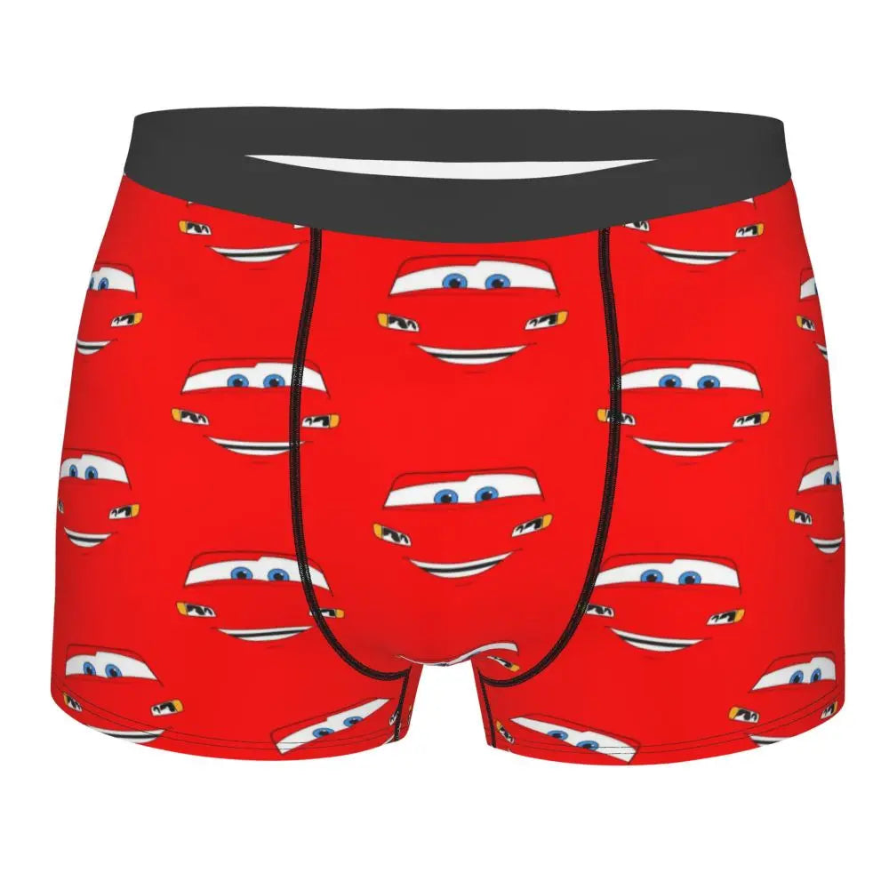Custom Lighting McQueen Boxers Shorts Men's Cartoon Briefs Underwear Novelty Underpants