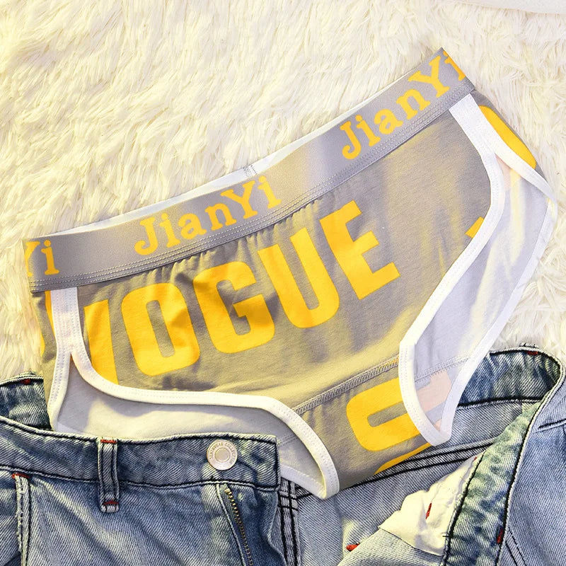 Cottonl Breathable Print Unisex Underwear Les Handsome T SportsFor Girs Brief Pantie
