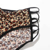 Sexy Bownot Low waist Leopard Briefs Lace Thongs Leopard Panties Underwear