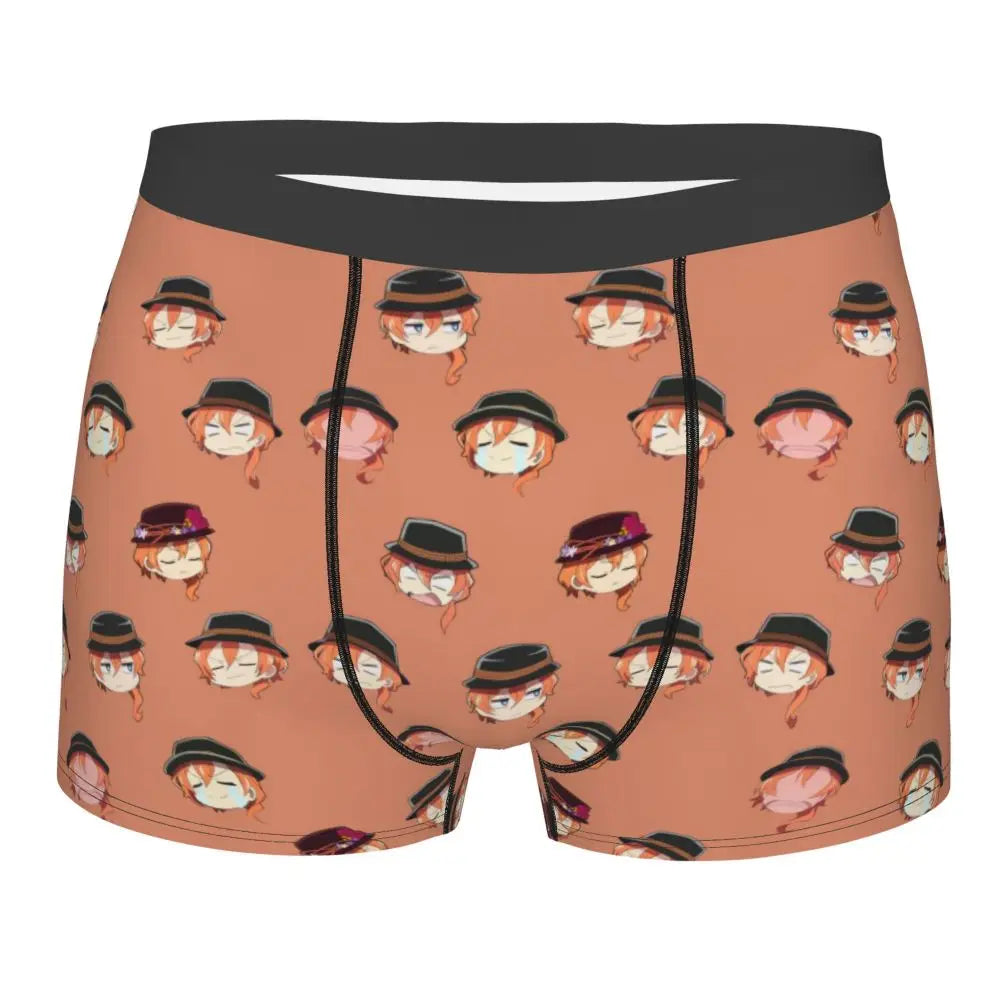 Bungou Stray Dogs Chuuya Nakahara Man's Underwear, Highly Breathable printing High Quality Gift Idea