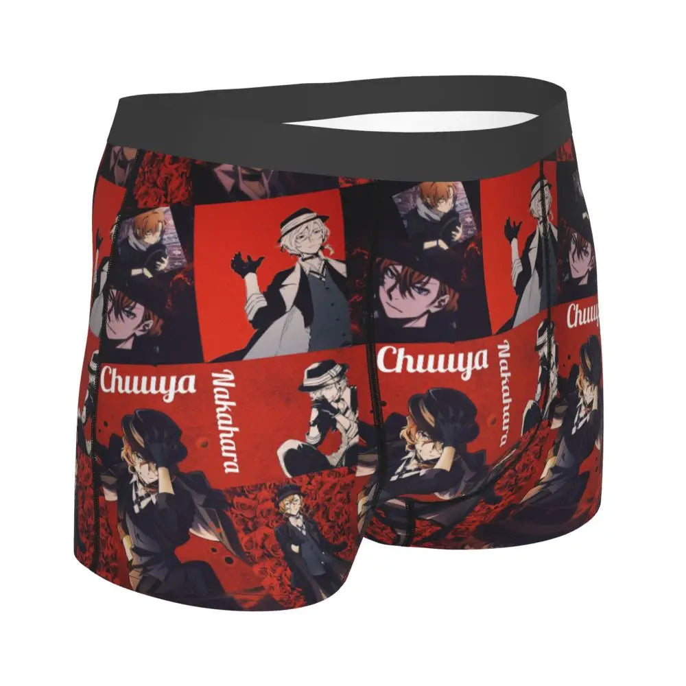 Bungou Stray Dogs Chuuya Nakahara Man's Underwear, Highly Breathable printing High Quality Gift Idea
