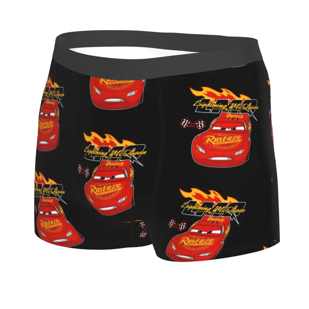 Custom Lighting McQueen Boxers Shorts Men's Cartoon Briefs Underwear Novelty Underpants