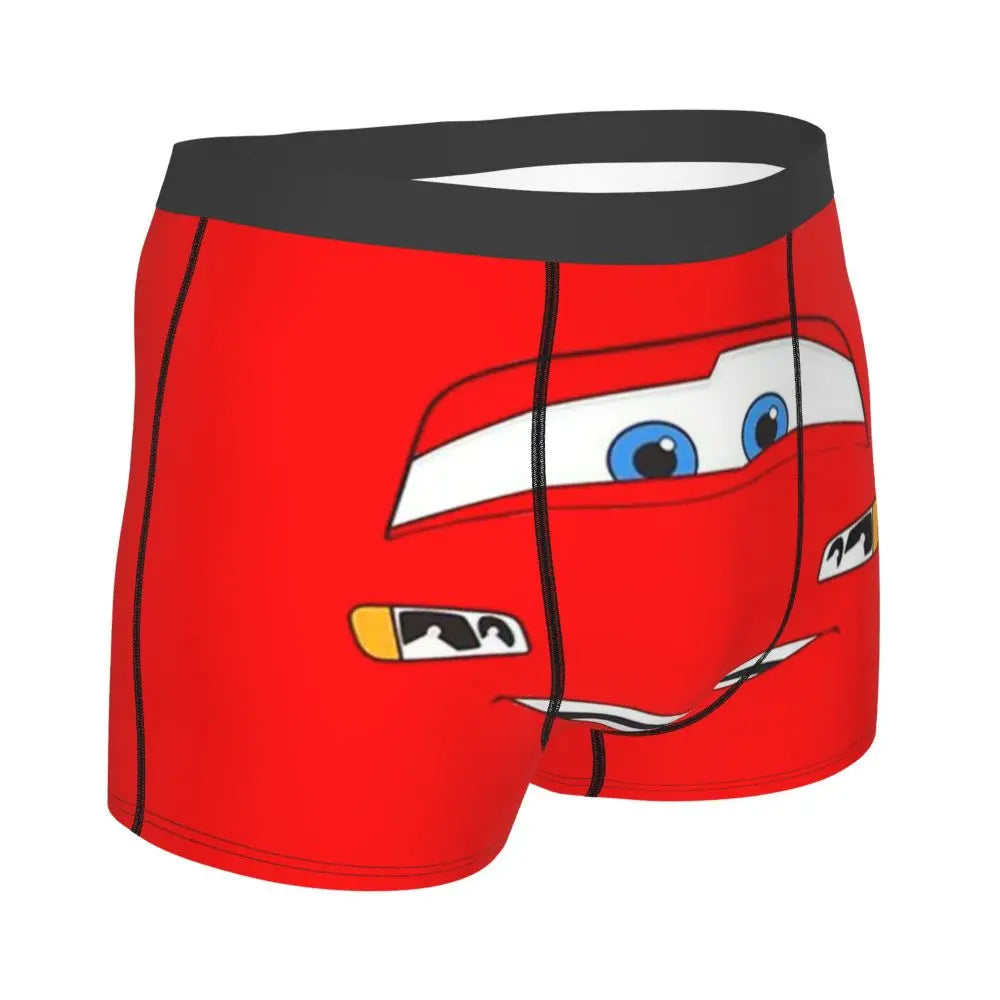 Custom Lighting McQueen Boxers Shorts Men's Cartoon Briefs Underwear Novelty Underpants