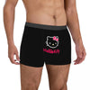 Men's Hello Kitty Cute Face Boxers Briefs Ultra Soft Underwear Printed Novelty Underpants