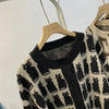 Woherb 2024 New Sweaterscoat Women Cute Cat Print Knitted Cardigan O-neck Sweet Sueter Fashion Loose Casual Jackets Pull Femme