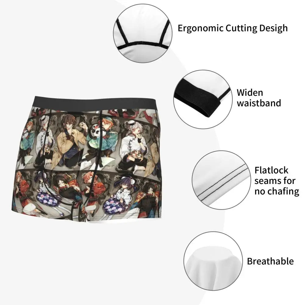 Bungou Stray Dogs Chuuya Nakahara Man's Underwear, Highly Breathable printing High Quality Gift Idea