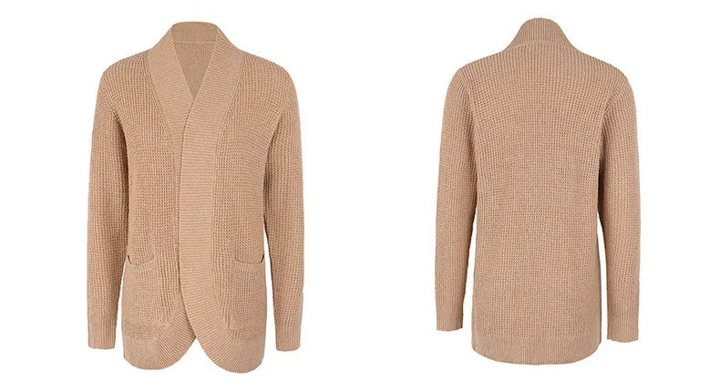 Autumn Long Coat Women Jumper Pull Femme Loose Knitted Ladies Outerwear Ropa Mujer Fashion Cardigan Jacket Sweater Woman Clothes