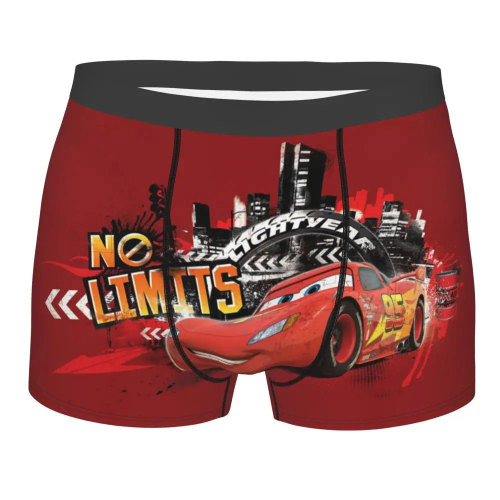 Custom Lighting McQueen Boxers Shorts Men's Cartoon Briefs Underwear Novelty Underpants
