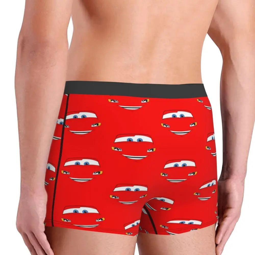 Custom Lighting McQueen Boxers Shorts Men's Cartoon Briefs Underwear Novelty Underpants
