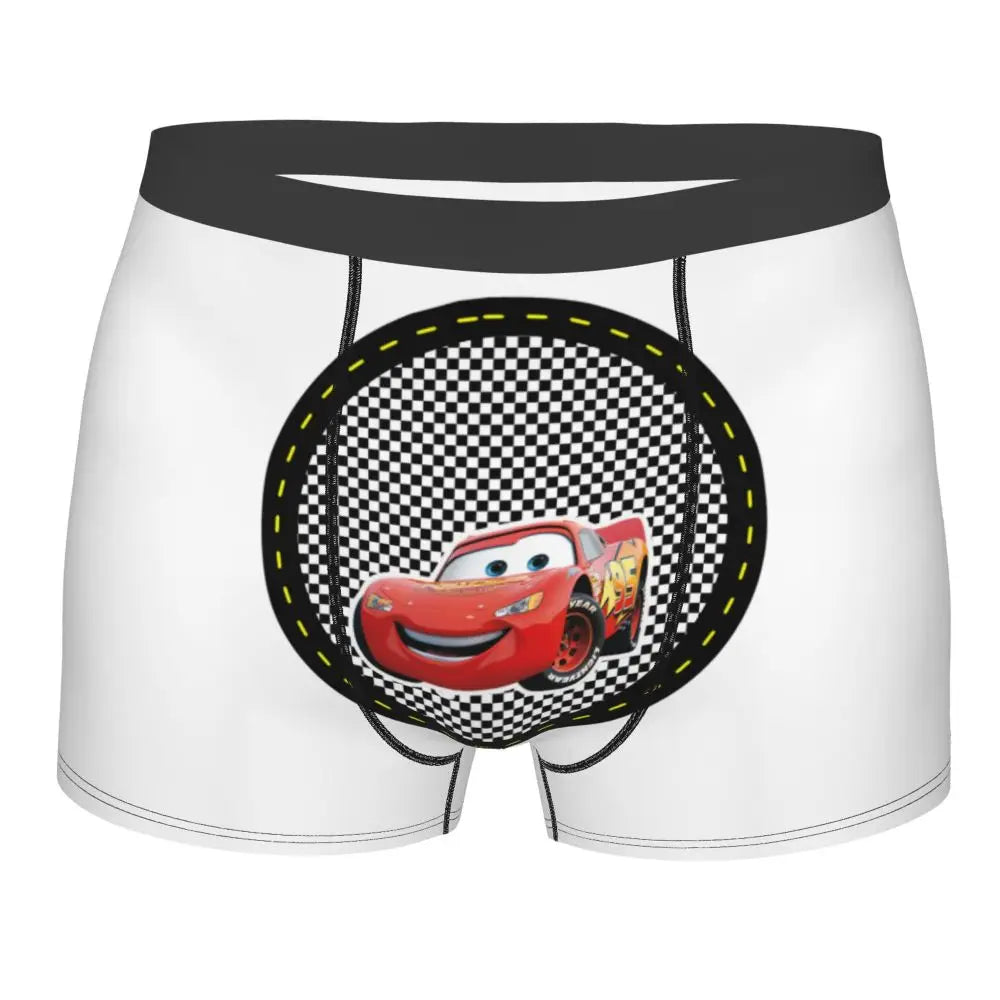 Custom Lighting McQueen Boxers Shorts Men's Cartoon Briefs Underwear Novelty Underpants