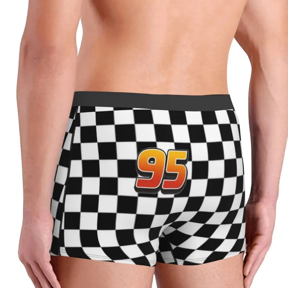 Custom Lighting McQueen Boxers Shorts Men's Cartoon Briefs Underwear Novelty Underpants