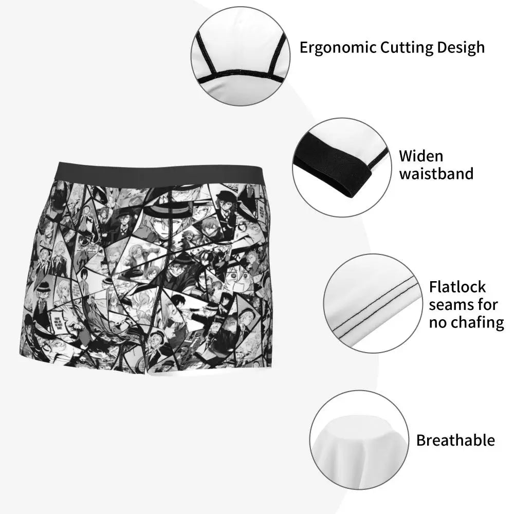 Bungou Stray Dogs Chuuya Nakahara Man's Underwear, Highly Breathable printing High Quality Gift Idea