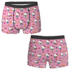 Black Hello Kitty Middle Finger  Underwear Print Trunk Trenky Men's Underpants Elastic Shorts Briefs Gift