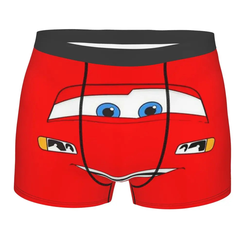 Custom Lighting McQueen Boxers Shorts Men's Cartoon Briefs Underwear Novelty Underpants
