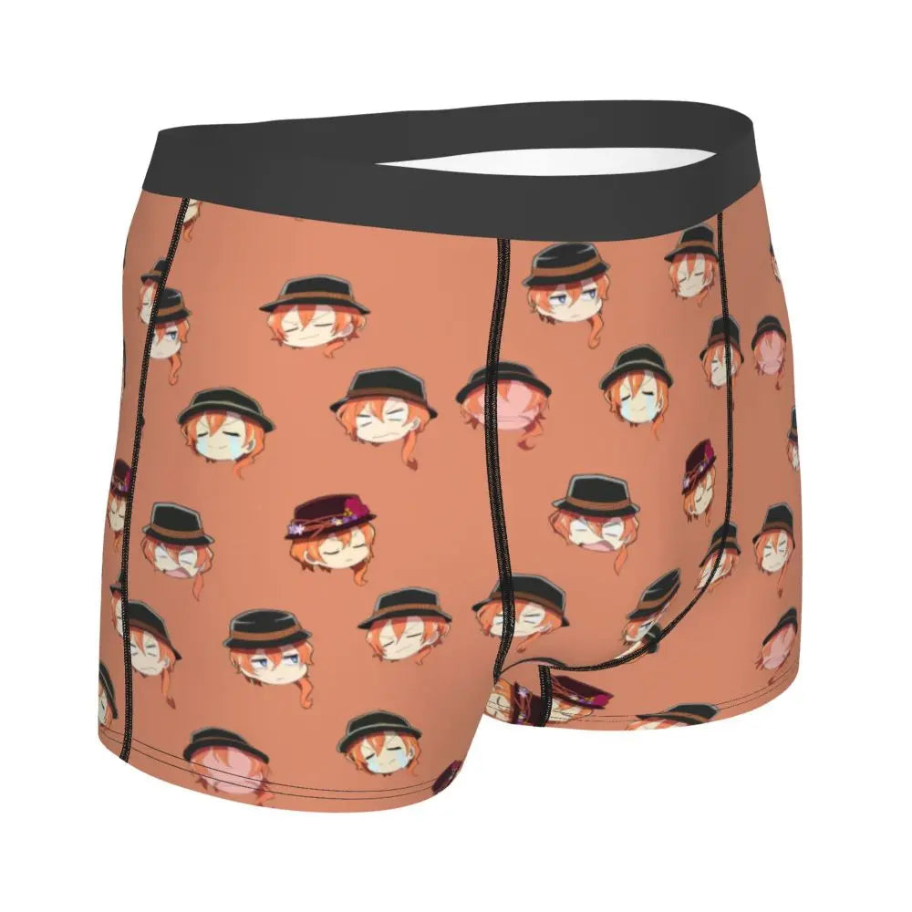 Bungou Stray Dogs Chuuya Nakahara Man's Underwear, Highly Breathable printing High Quality Gift Idea