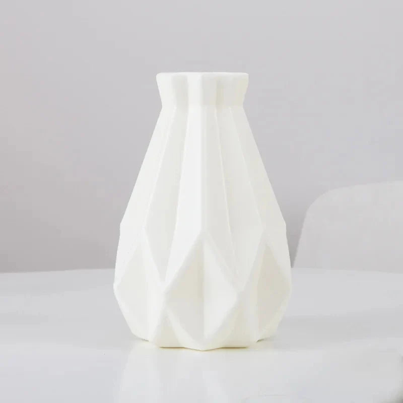 Modern Nordic Plastic Flower Vase, Pink, Blue, White Pot, Basket, Home, Living Room Decoration, Ornament, Arrangement