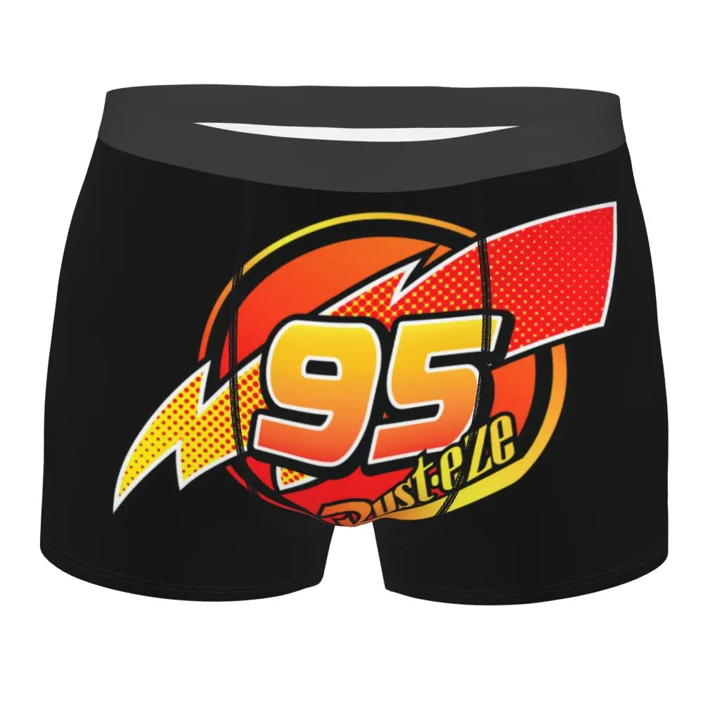 Custom Lighting McQueen Boxers Shorts Men's Cartoon Briefs Underwear Novelty Underpants