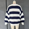 Fantoye Knit Striped Two Piece Sets Cardigan Women Sweater With Scarf Long Sleeve Button Sweater Winter Loose Casual Streetwear