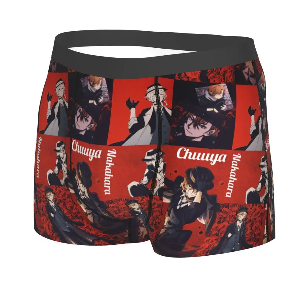 Bungou Stray Dogs Chuuya Nakahara Man's Underwear, Highly Breathable printing High Quality Gift Idea