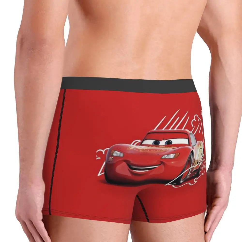 Custom Lighting McQueen Boxers Shorts Men's Cartoon Briefs Underwear Novelty Underpants