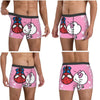 Christmas Hello Kitty Underwear Print Trunk Trenky Men Underpants Soft Trend Shorts Briefs Birthday Gift