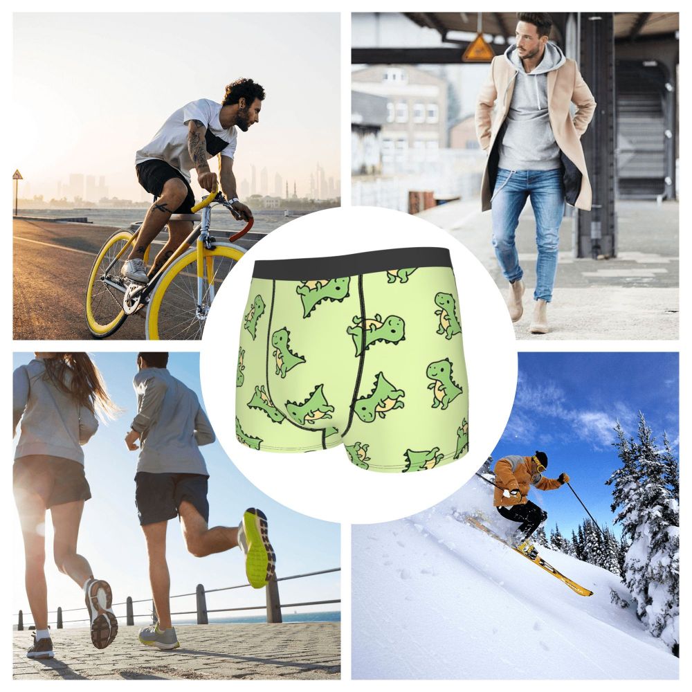 T. Rex Man's Boxer Briefs Underpants Dinosaurs Highly Breathable Top Quality Sexy Shorts Gift Idea