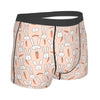 Carrot and Bunny Easter Men Underwear Boxer Hombre Men Anime Cartoon Polyester Print Boy Panties Shorts Men Boxer