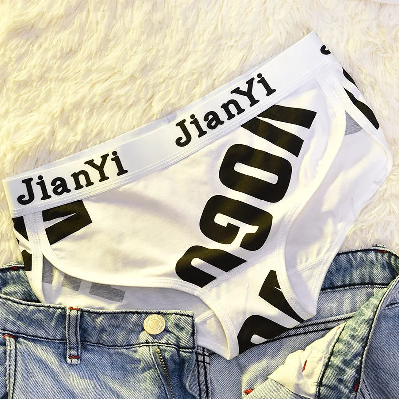 Cottonl Breathable Print Unisex Underwear Les Handsome T SportsFor Girs Brief Pantie