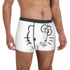 Custom Hello Kitty Winking Men Boxer Briefs Comfortable Underwear Printed Fun Breathable Panites
