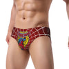 Custom Superhero Briefs Underwear Men's Comfortable Stretch Spider Man Head Panties